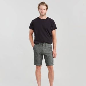 Levi's 502 Taper Fit Chino Short - Black Chambray (32)